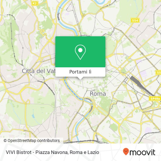 Mappa VIVI Bistrot - Piazza Navona
