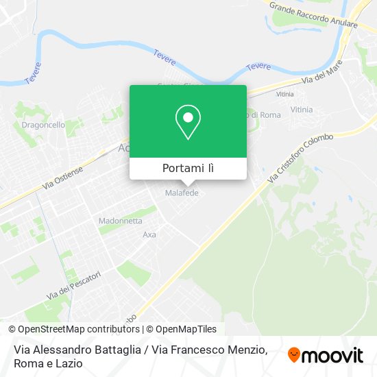 Mappa Via Alessandro Battaglia / Via Francesco Menzio