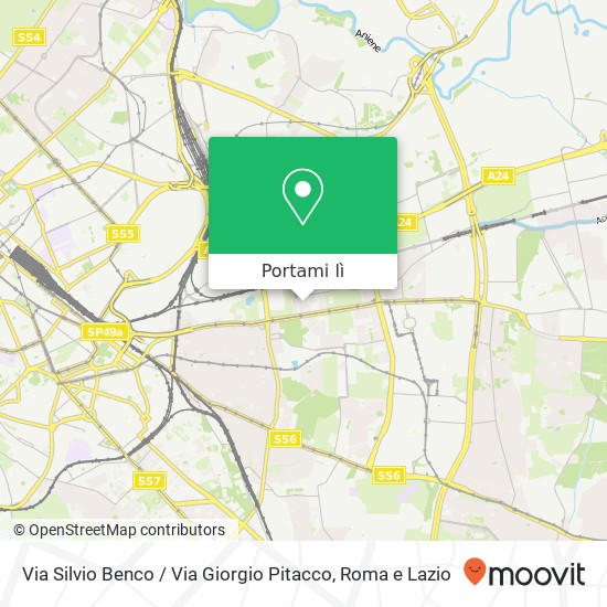 Mappa Via Silvio Benco / Via Giorgio Pitacco