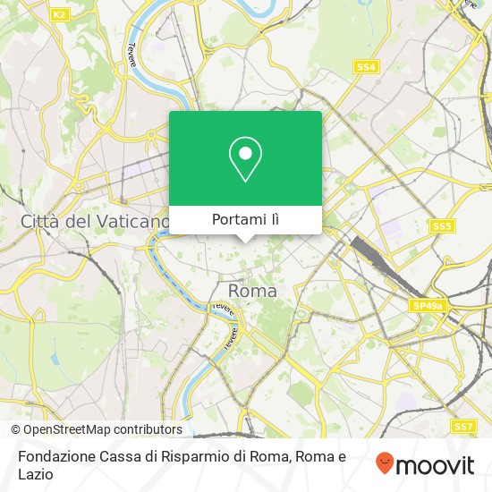 Mappa Fondazione Cassa di Risparmio di Roma