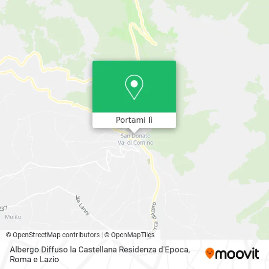 Mappa Albergo Diffuso la Castellana Residenza d'Epoca