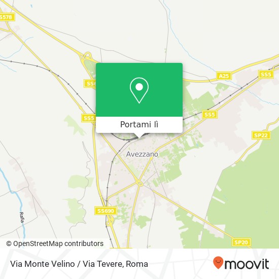 Mappa Via Monte Velino / Via Tevere
