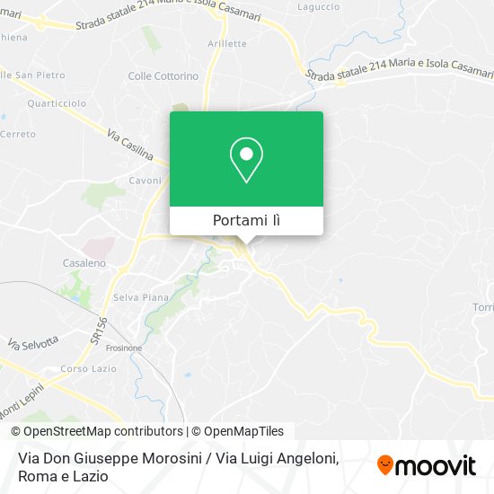 Mappa Via Don Giuseppe Morosini / Via Luigi Angeloni