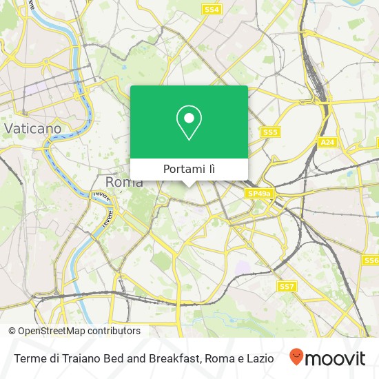 Mappa Terme di Traiano Bed and Breakfast