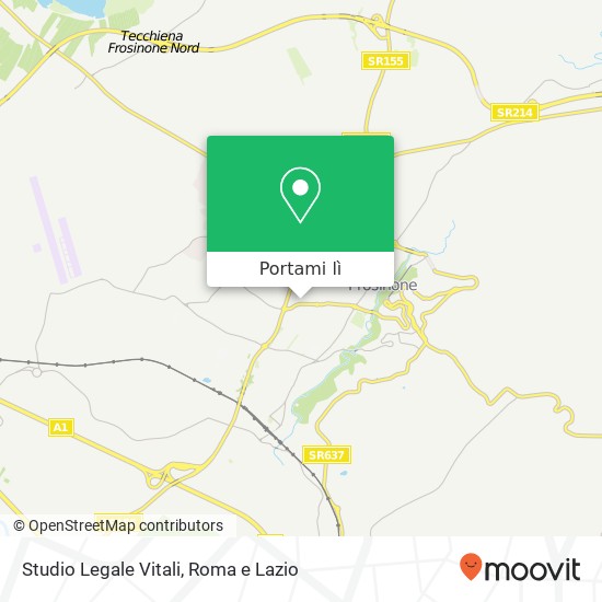 Mappa Studio Legale Vitali