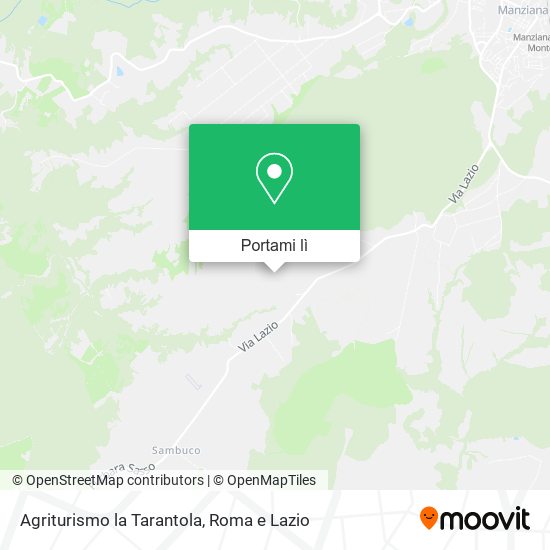 Mappa Agriturismo la Tarantola
