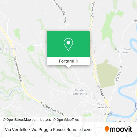 Mappa Via Verdello / Via Poggio Rusco