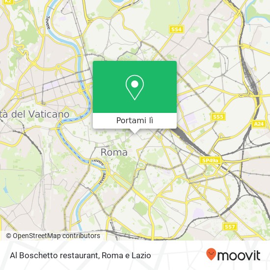 Mappa Al Boschetto restaurant