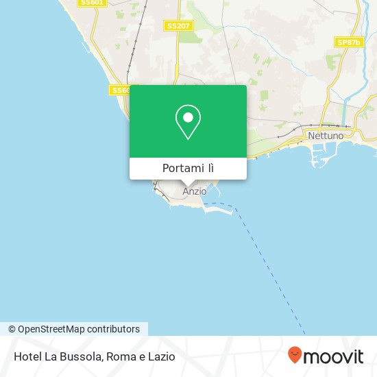 Mappa Hotel La Bussola