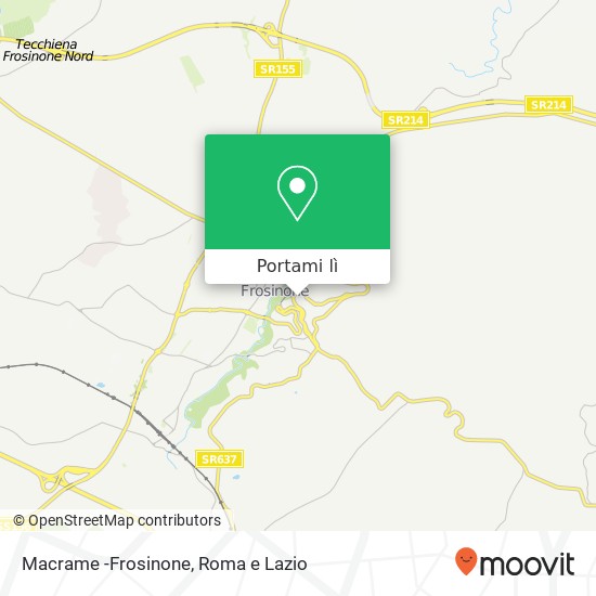 Mappa Macrame -Frosinone