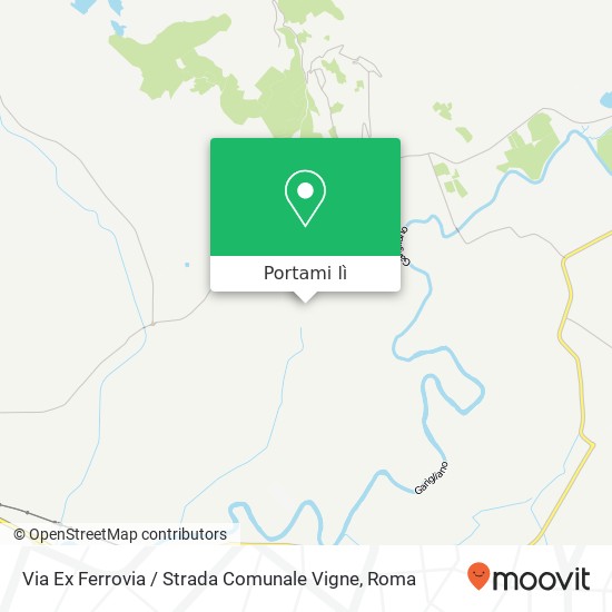 Mappa Via Ex Ferrovia / Strada Comunale Vigne