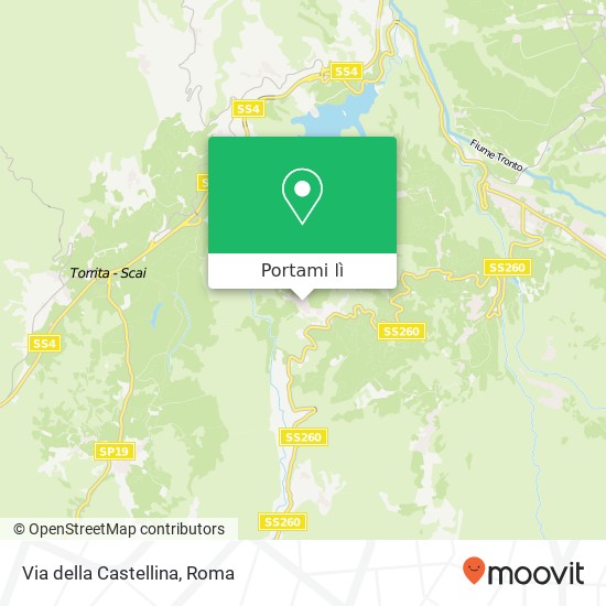 Mappa Via della Castellina
