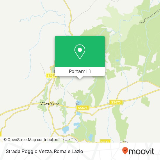 Mappa Strada Poggio Vezza