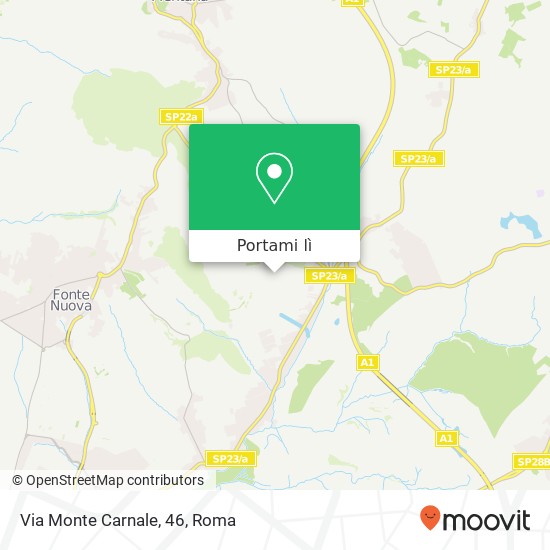 Mappa Via Monte Carnale, 46