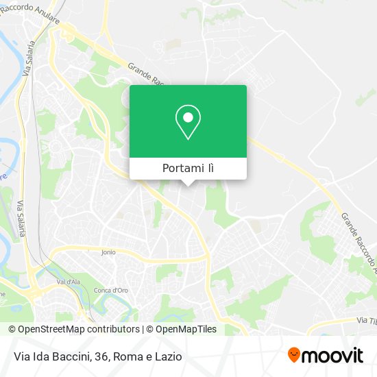 Mappa Via Ida Baccini, 36