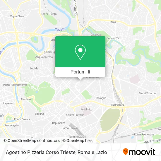 Mappa Agostino Pizzeria Corso Trieste