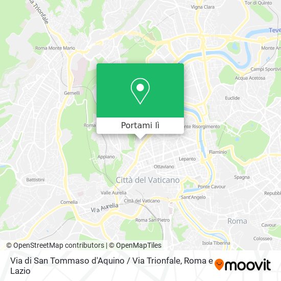 Mappa Via di San Tommaso d'Aquino / Via Trionfale