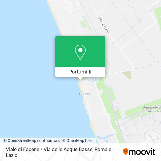 Mappa Viale di Focene / Via delle Acque Basse