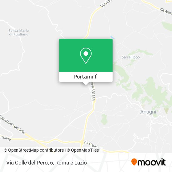 Mappa Via Colle del Pero, 6