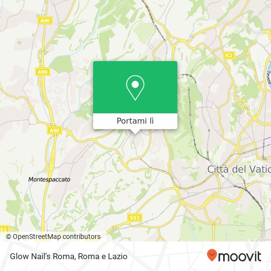 Mappa Glow Nail's Roma