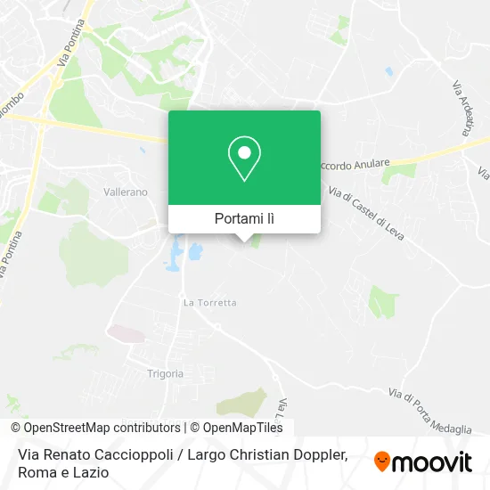 Mappa Via Renato Caccioppoli / Largo Christian Doppler