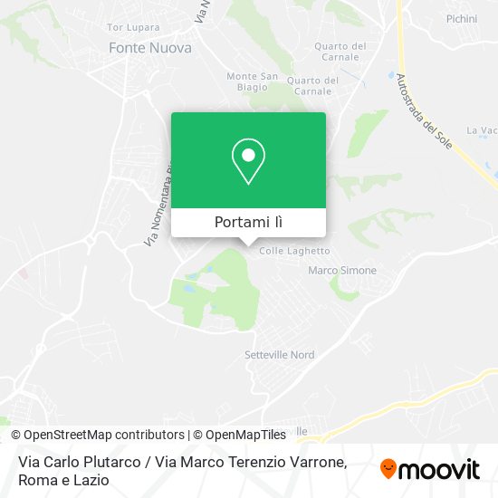 Mappa Via Carlo Plutarco / Via Marco Terenzio Varrone