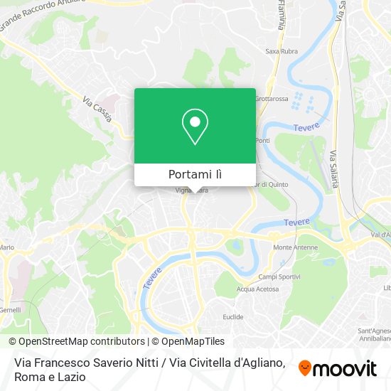 Mappa Via Francesco Saverio Nitti / Via Civitella d'Agliano