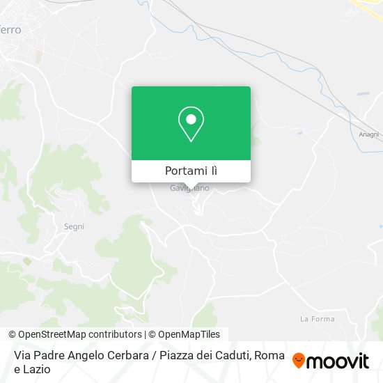 Mappa Via Padre Angelo Cerbara / Piazza dei Caduti