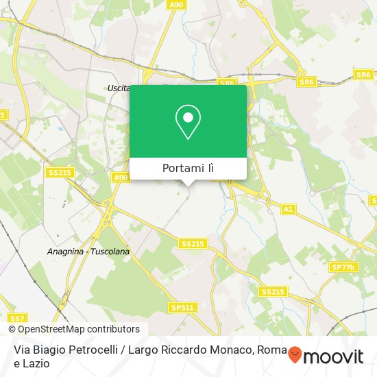Mappa Via Biagio Petrocelli / Largo Riccardo Monaco