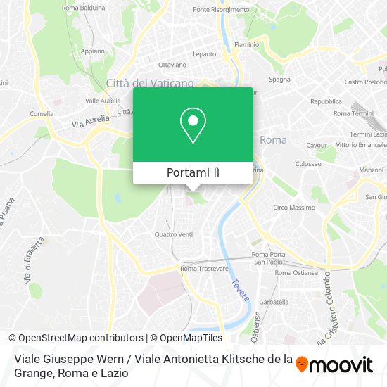 Mappa Viale Giuseppe Wern / Viale Antonietta Klitsche de la Grange