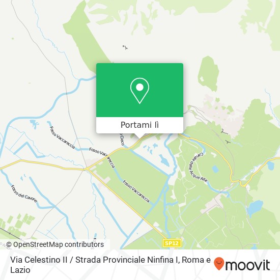 Mappa Via Celestino II / Strada Provinciale Ninfina I