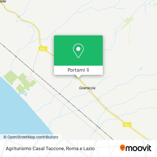 Mappa Agriturismo Casal Taccone