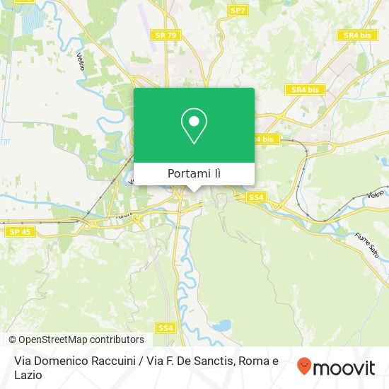 Mappa Via Domenico Raccuini / Via F. De Sanctis