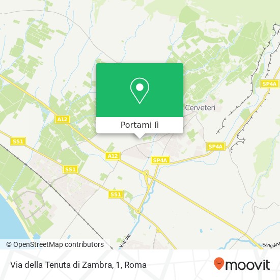 Mappa Via della Tenuta di Zambra, 1