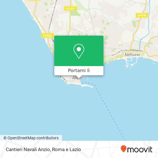 Mappa Cantieri Navali Anzio