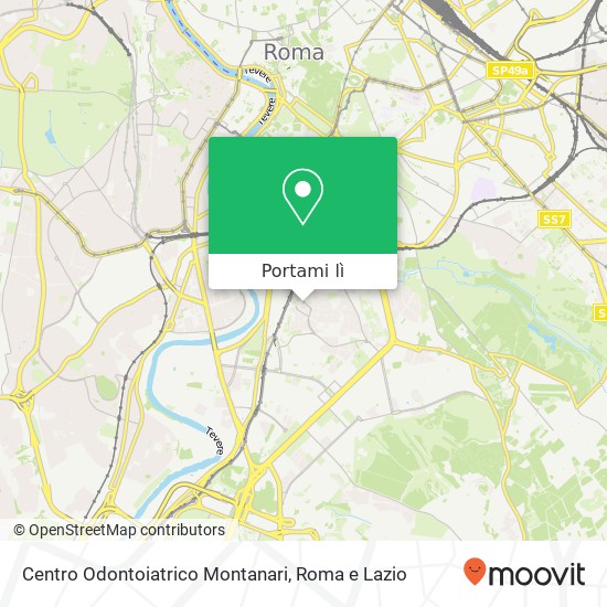 Mappa Centro Odontoiatrico Montanari