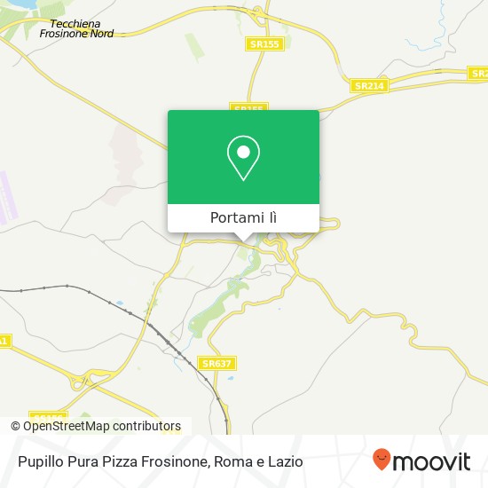 Mappa Pupillo Pura Pizza Frosinone