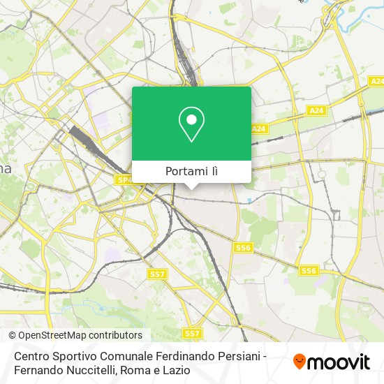 Mappa Centro Sportivo Comunale Ferdinando Persiani - Fernando Nuccitelli