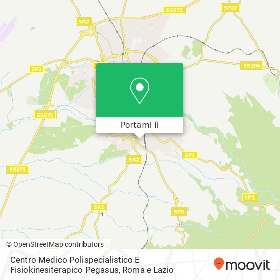 Mappa Centro Medico Polispecialistico E Fisiokinesiterapico Pegasus