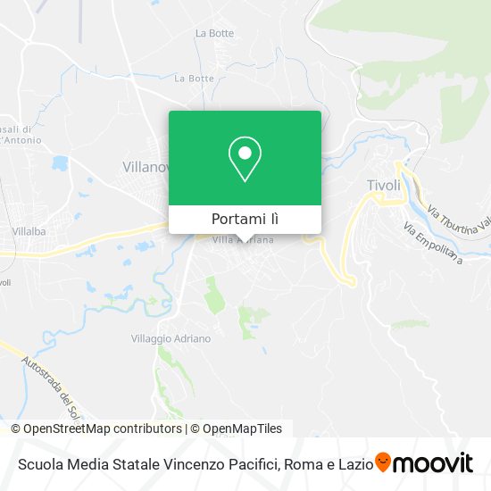 Mappa Scuola Media Statale Vincenzo Pacifici
