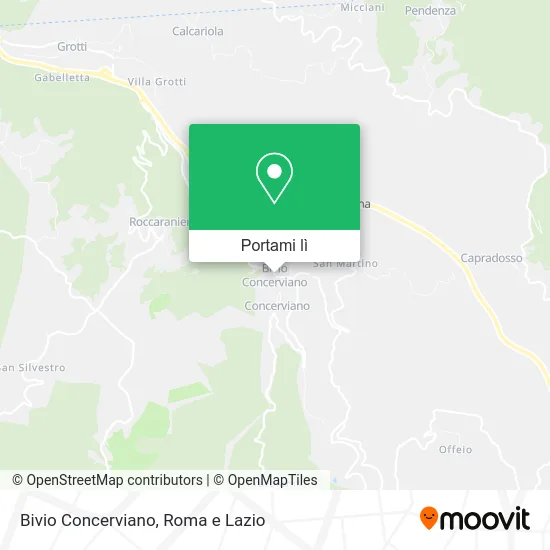 Mappa Bivio Concerviano