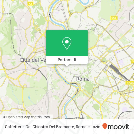 Mappa Caffetteria Del Chiostro Del Bramante