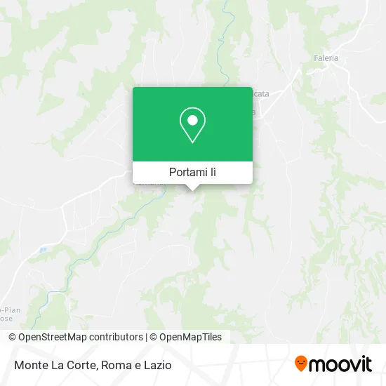 Mappa Monte La Corte