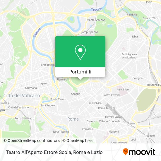 Mappa Teatro All'Aperto Ettore Scola