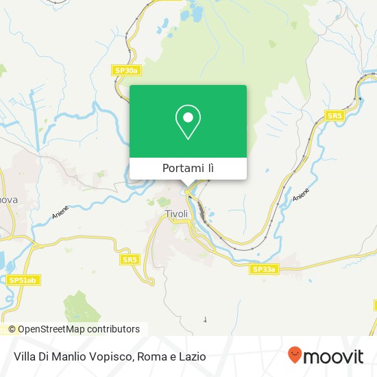 Mappa Villa Di Manlio Vopisco