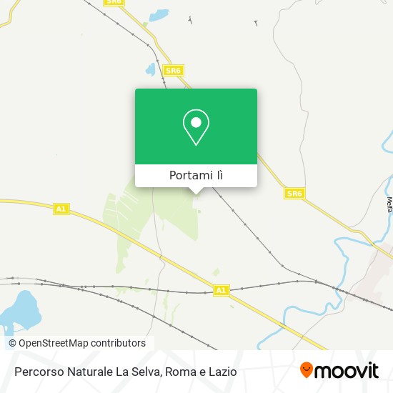 Mappa Percorso Naturale La Selva