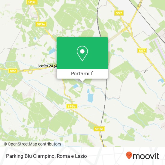 Mappa Parking Blu Ciampino