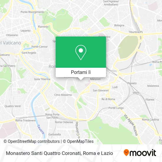 Mappa Monastero Santi Quattro Coronati