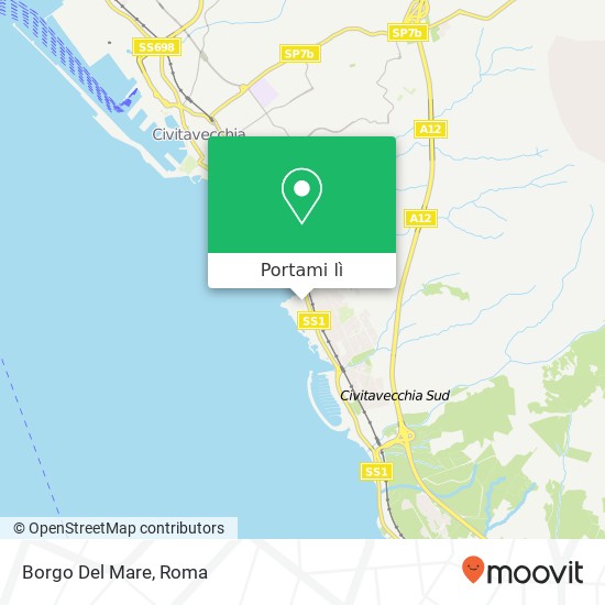 Mappa Borgo Del Mare