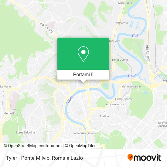 Mappa Tyler - Ponte Milvio